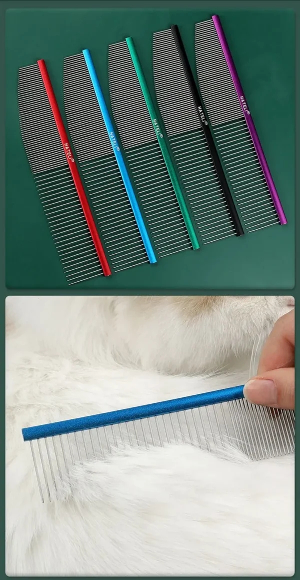 Ultra-Light Pet Comb – Premium Aluminum Grooming Tool - Image 25