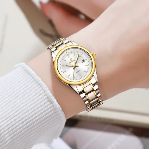 ERNIE KLEIN Women’s Luxury Gold Stainless Steel Watch - Image 3