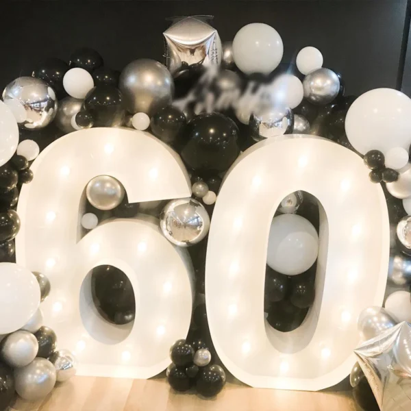 Giant LED Number Balloon Filling Box for Party Decor - Image 17