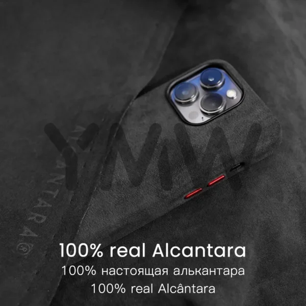 Magnetic Alcantara Case for iPhone 16 Pro Max – YMW Luxury - Image 4