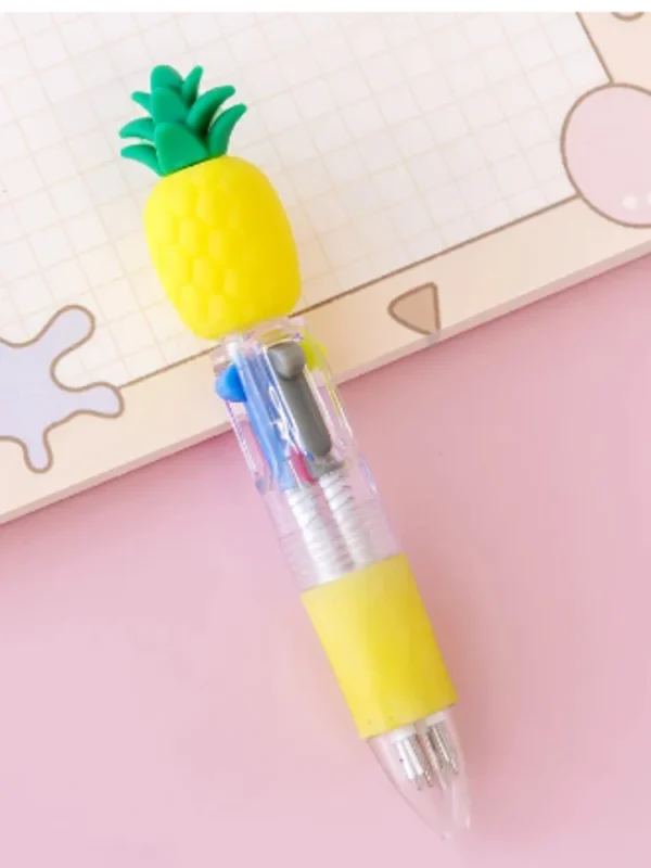 Cute Cartoon Mini Ballpoint Pens – 4 Colors, Fun Set - Image 6