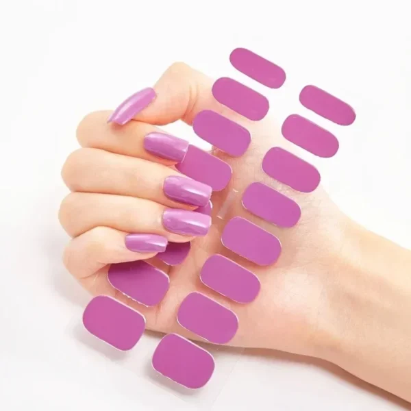 16Tips Long-Lasting Gel Nail Stickers – Full Coverage Wraps - Image 118