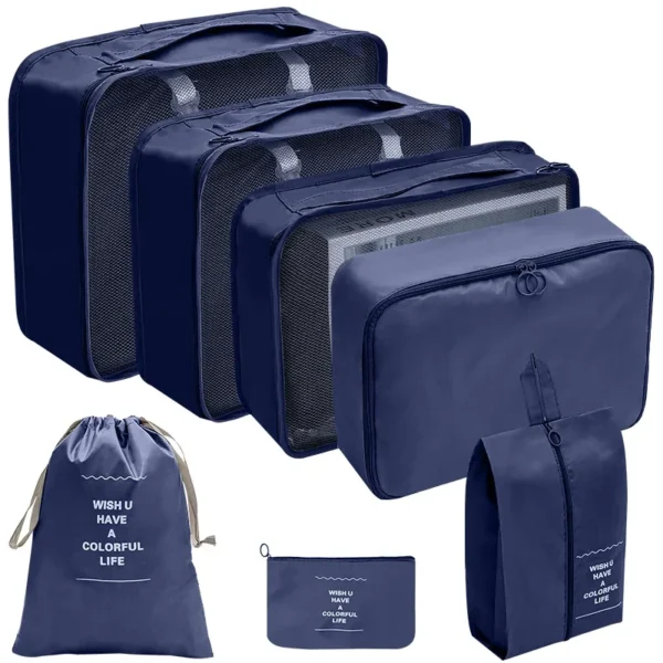 7-10 Pcs Travel Organizer Packing Cubes Set – Durable & Compact - Image 29