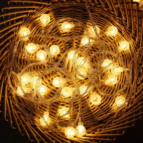3M Solar Crystal Ball LED String Lights – 20 LED - Image 3