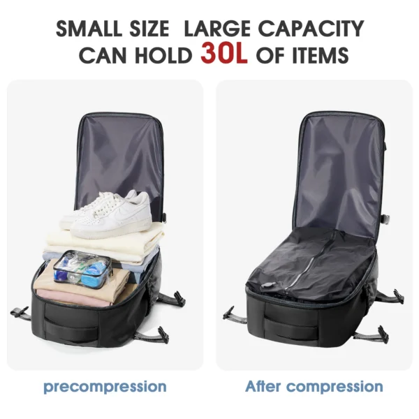 FLCC Vacuum Backpack for Travel, Business, & School – 20-35L - Image 5