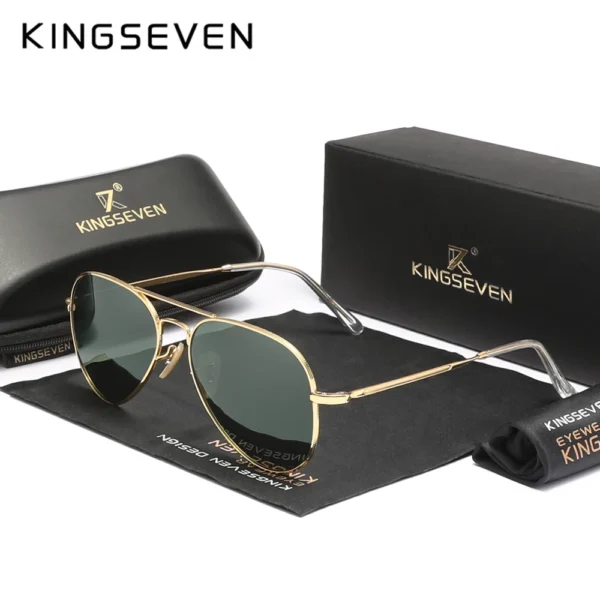 KINGSEVEN Pilot Men’s Sunglasses Polarized UV400 Retro