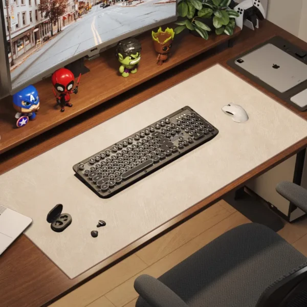 Retro Leather Mouse Pad – Large Waterproof Desk Mat - Image 11