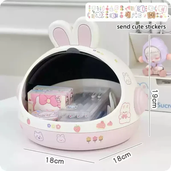 Cute Desktop Storage Box – Kawaii Desk Organizer for Girls - Image 8
