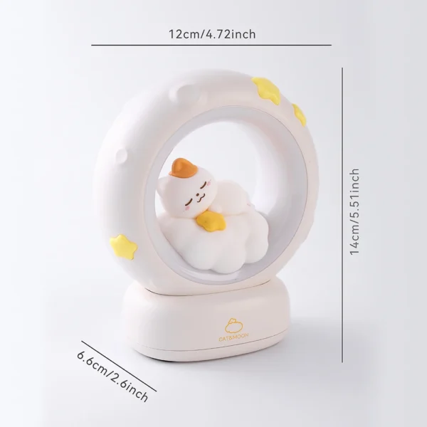 Cute Animal Moon Night Light – USB Rechargeable Lamp - Image 12