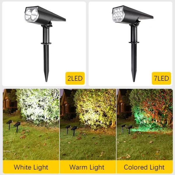 Solar LED Spotlights Outdoor – Auto On/Off IP65 - Image 2