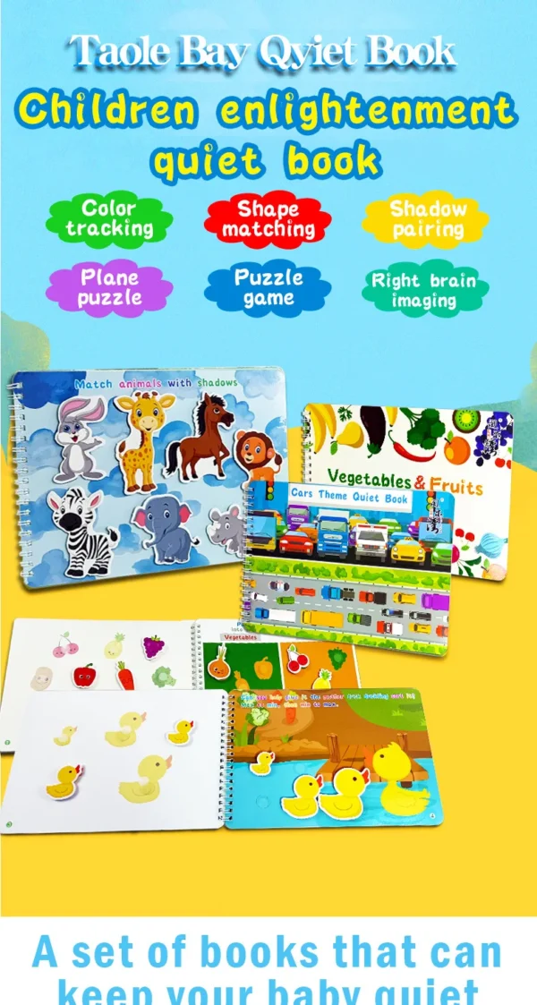 Montessori Baby Busy Book – Early Learning Toy for Toddlers - Image 44