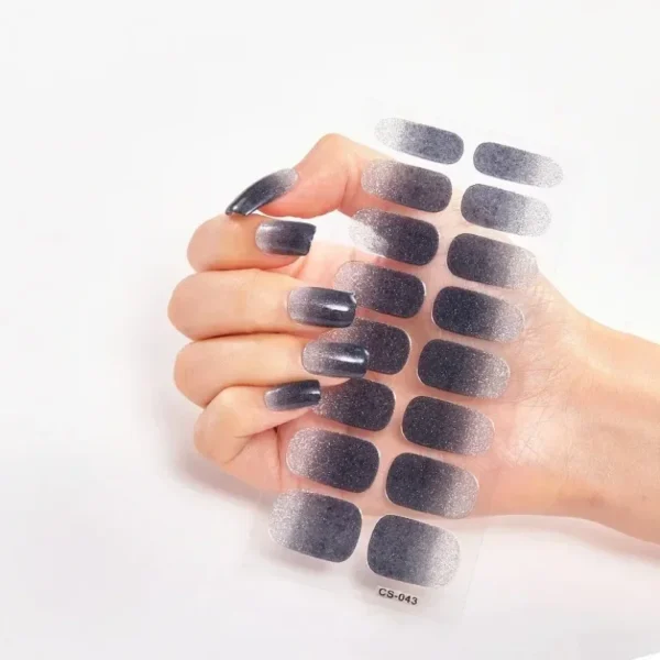 16Tips Long-Lasting Gel Nail Stickers – Full Coverage Wraps - Image 64