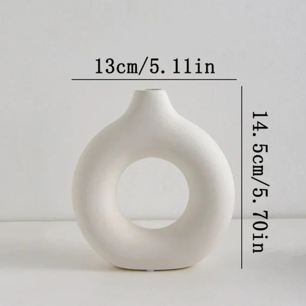 Nordic White Plastic Flower Vase for Home Decor - Image 10