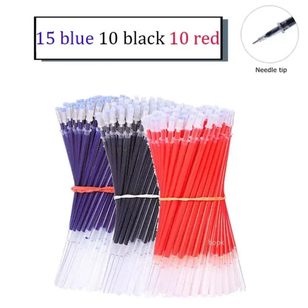 7/35 PCS Gel Pen Set 0.5mm Black & Blue for School Office - Image 26
