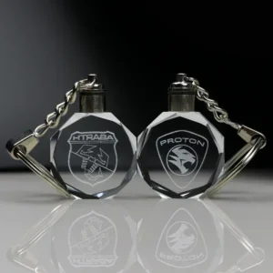 Custom LED Crystal Keyring – Engrave Your Photo or Logo
