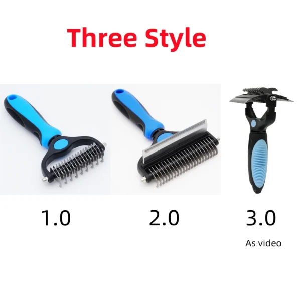 3-in-1 Pet Grooming Brush – Deshedding & Dematting Tool - Image 6
