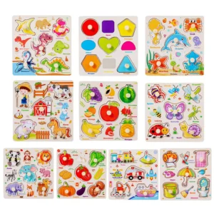 Wooden Montessori Animal Puzzle Learning Toy