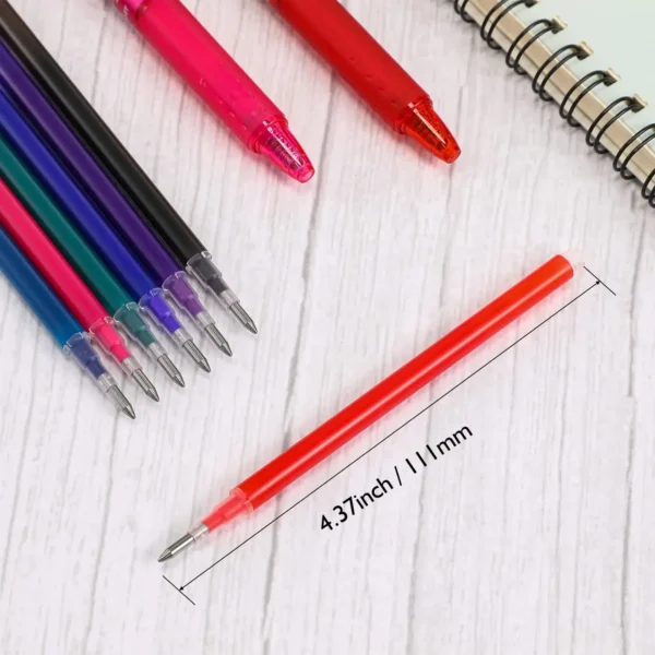 8-Color 0.7mm Retractable Erasable Gel Pen Set - Image 5