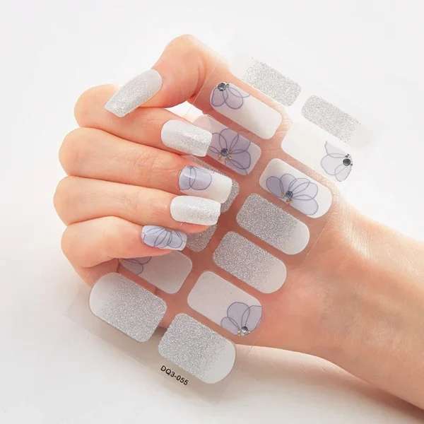 16Tips Long-Lasting Gel Nail Stickers – Full Coverage Wraps - Image 101