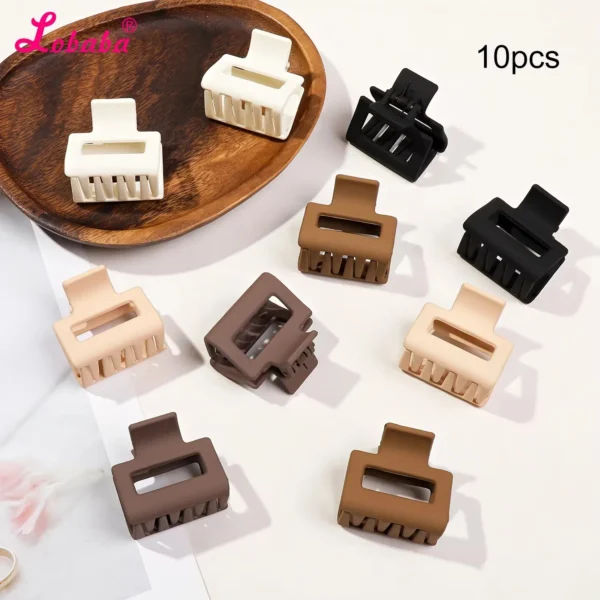 5 Pcs Matte Flower Hair Claw Clips for Women & Girls - Image 12