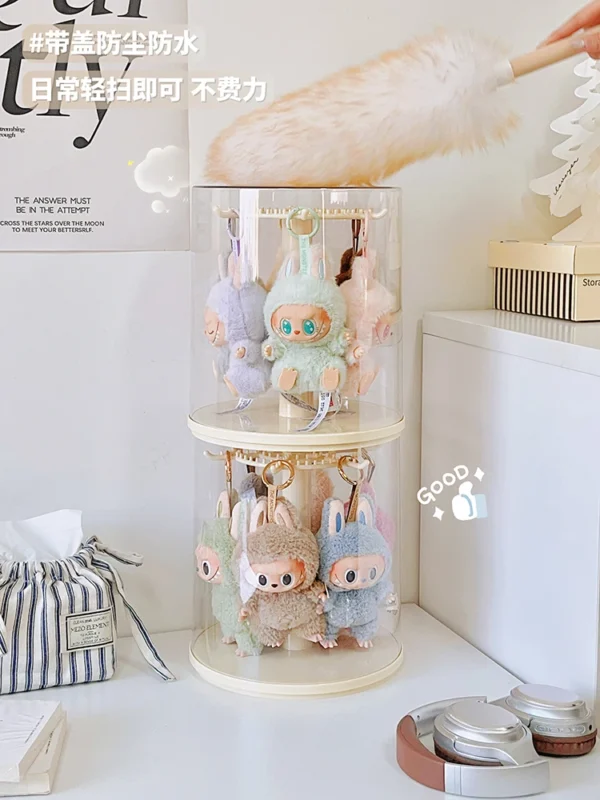360° Rotating Transparent Display Box for Collectibles - Image 21