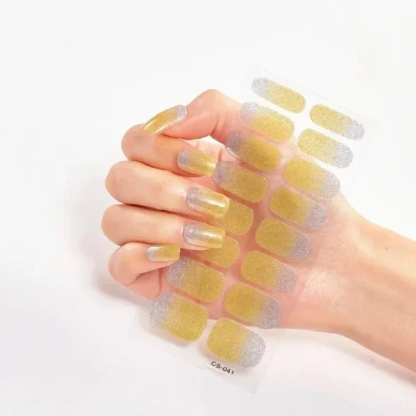 16Tips Long-Lasting Gel Nail Stickers – Full Coverage Wraps - Image 62