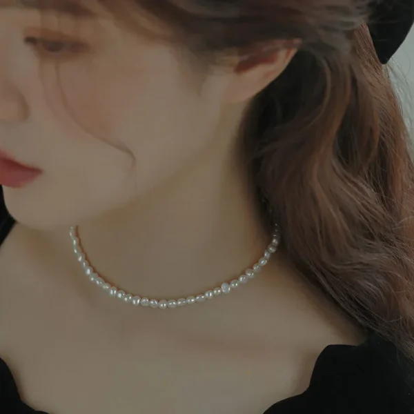 Hengsheng 925 Silver Baroque Pearl Necklace Jewelry - Image 3