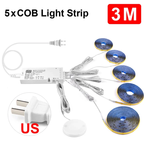 Rybakov COB LED Strip Touch Light 320 LEDs/m – Warm/Neutral - Image 9