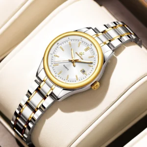 ERNIE KLEIN Women’s Luxury Gold Stainless Steel Watch