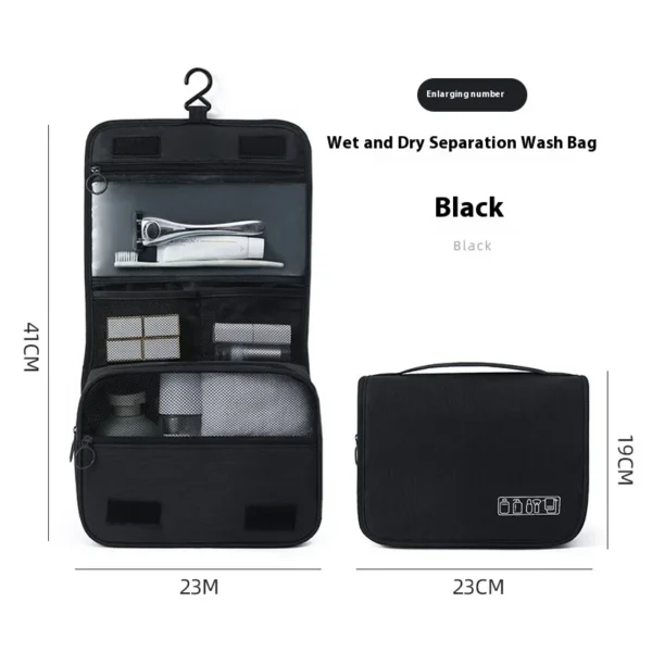 Foldable Toiletry & Makeup Bag – Compact Travel Storage Case - Image 4