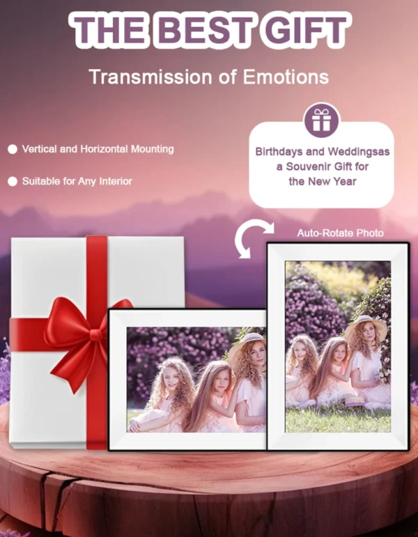 Uhale 10.1" Smart Digital Photo Frame – 32GB WiFi - Image 4