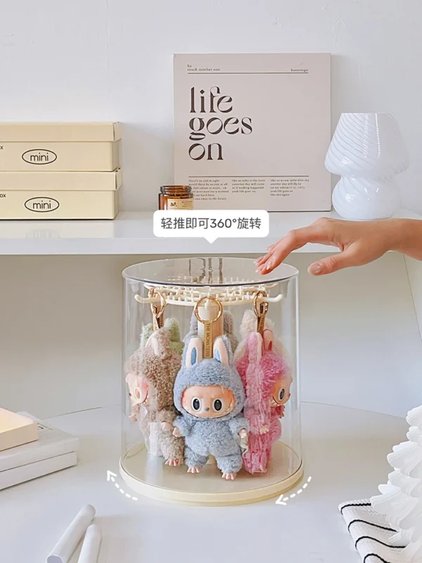 360° Rotating Transparent Display Box for Collectibles - Image 19