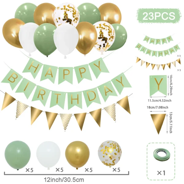 Rose Pink & Gold Birthday Balloon Garland Set - Image 19