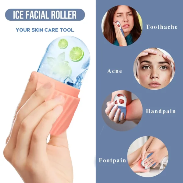Ice Face Roller & Gua Sha Set – Skin Care Tools - Image 5
