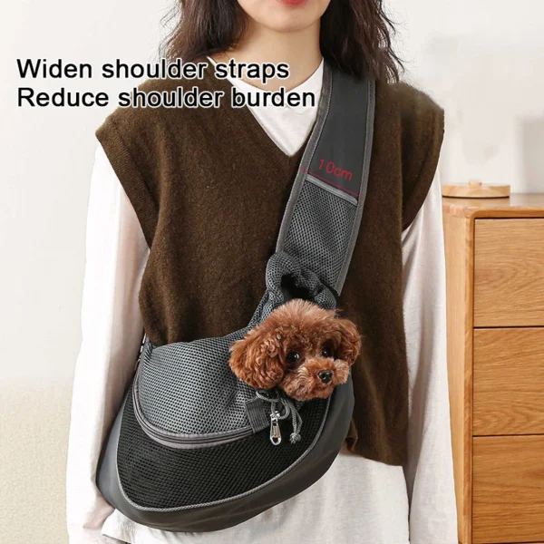 Breathable Pet Carrier Backpack – Crossbody Tote for Cats & Dogs - Image 5