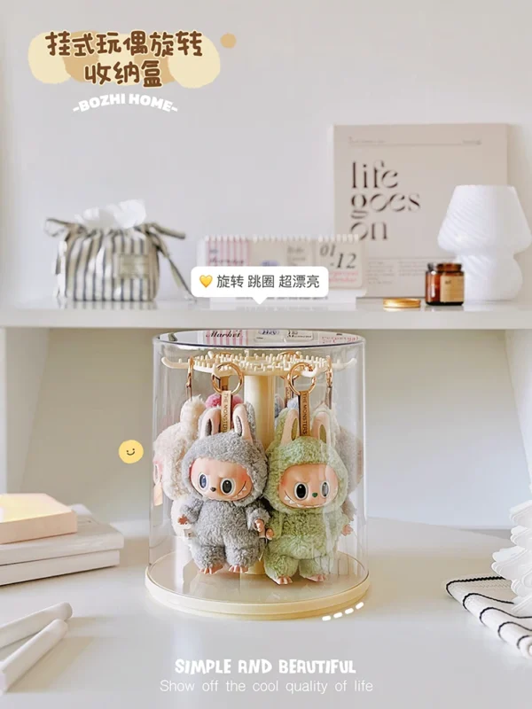 360° Rotating Transparent Display Box for Collectibles - Image 13