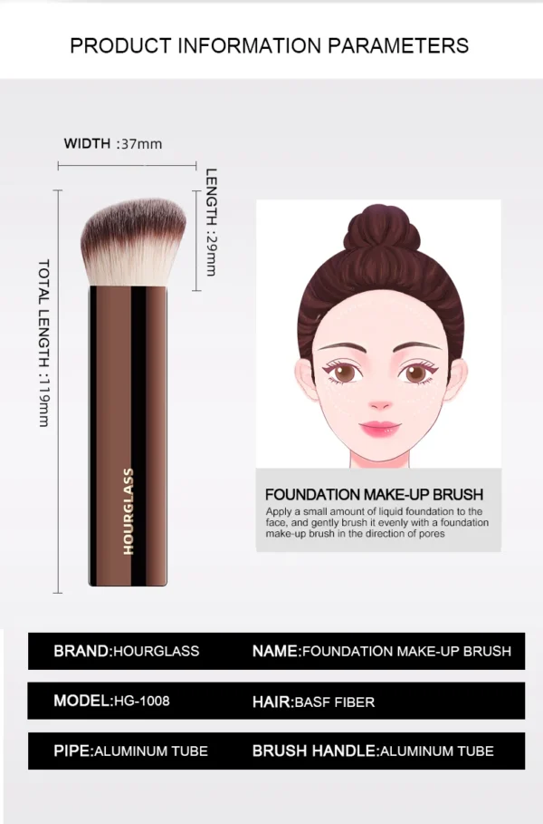 Seamless Finish Foundation Makeup Brush – Soft Fiber - Image 10