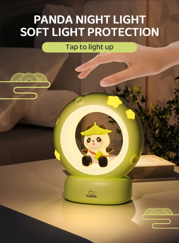 Cute Animal Moon Night Light – USB Rechargeable Lamp - Image 26