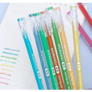 Set of 6 Morandi Gel Pens for Drawing & DIY Projects