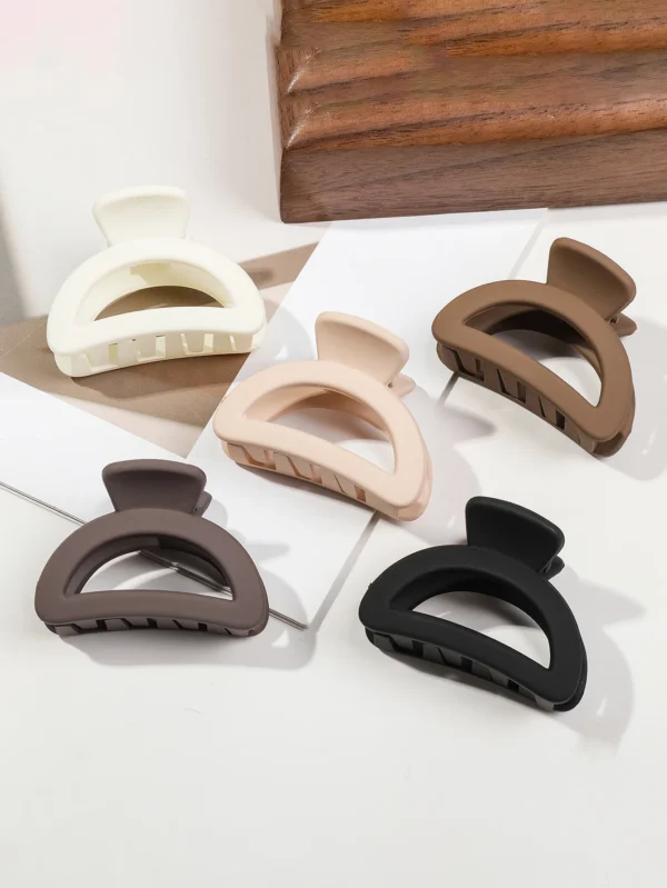 5 Pcs Matte Flower Hair Claw Clips for Women & Girls - Image 21