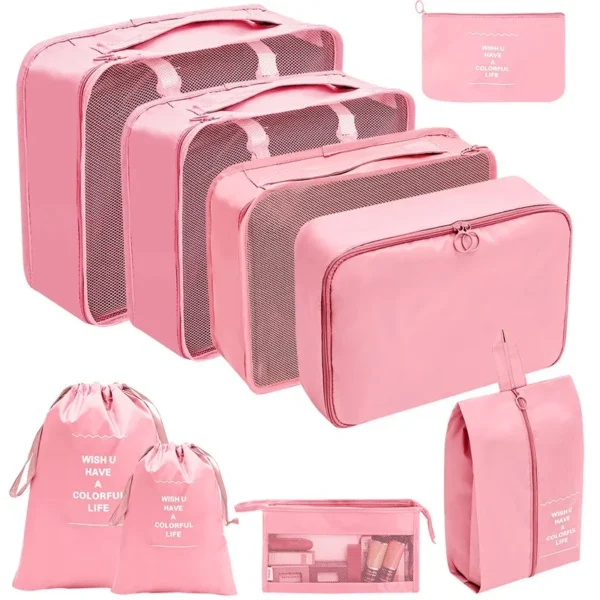 7-10 Pcs Travel Organizer Packing Cubes Set – Durable & Compact - Image 16