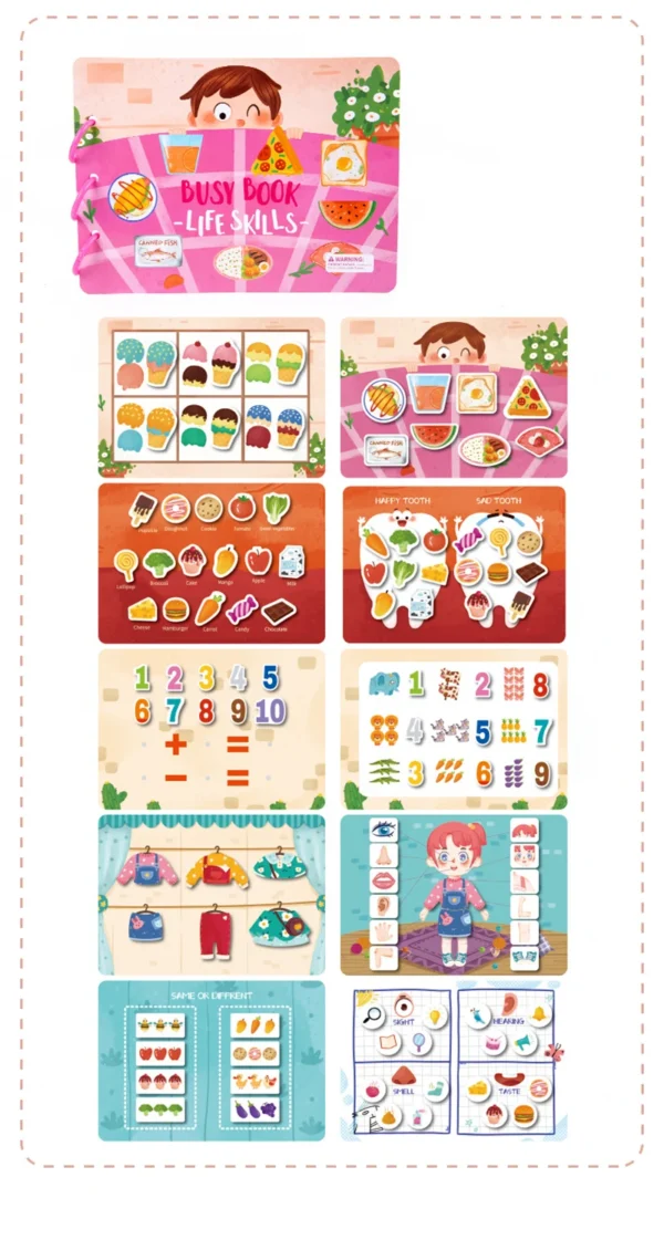 Montessori Baby Busy Book – Early Learning Toy for Toddlers - Image 64