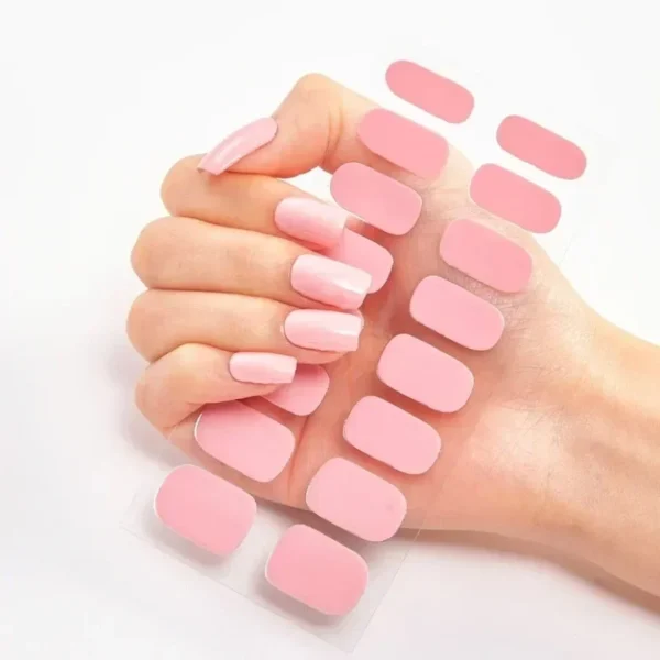 16Tips Long-Lasting Gel Nail Stickers – Full Coverage Wraps - Image 59