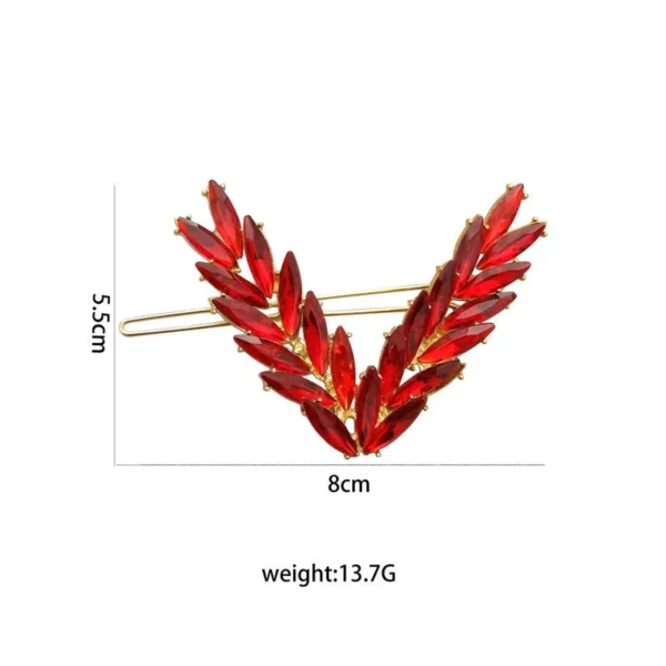 Luxury Crystal V Shape Hair Clip for Women & Girls - Image 5