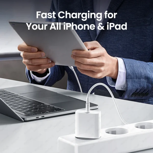Apple 30W USB-C Fast Charger & Lightning Cable – MFi - Image 3