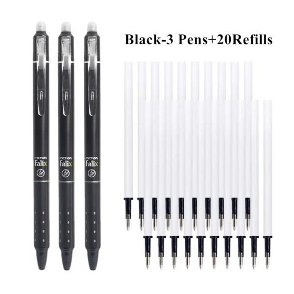 0.5mm Retractable Erasable Gel Pen Set with Refills - Image 6