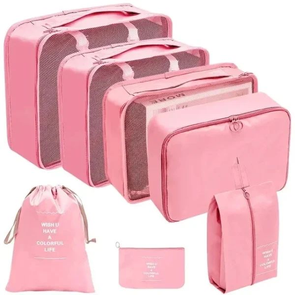 7-10 Pcs Travel Organizer Packing Cubes Set – Durable & Compact - Image 32
