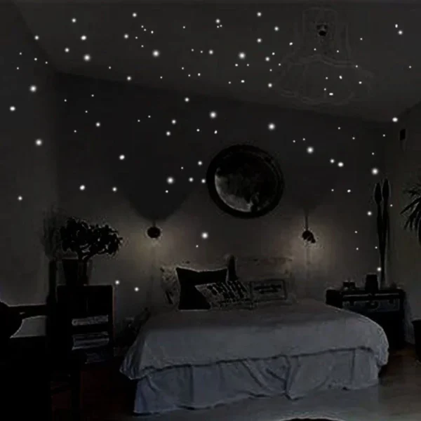 407pcs Glow in the Dark Star Wall Stickers