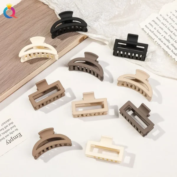 5 Pcs Matte Flower Hair Claw Clips for Women & Girls - Image 26