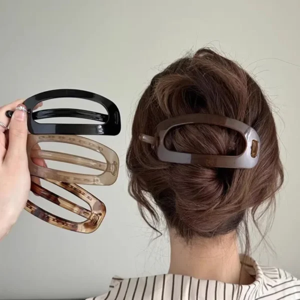 Vintage Twist Oval Hair Clips for Women - Image 15